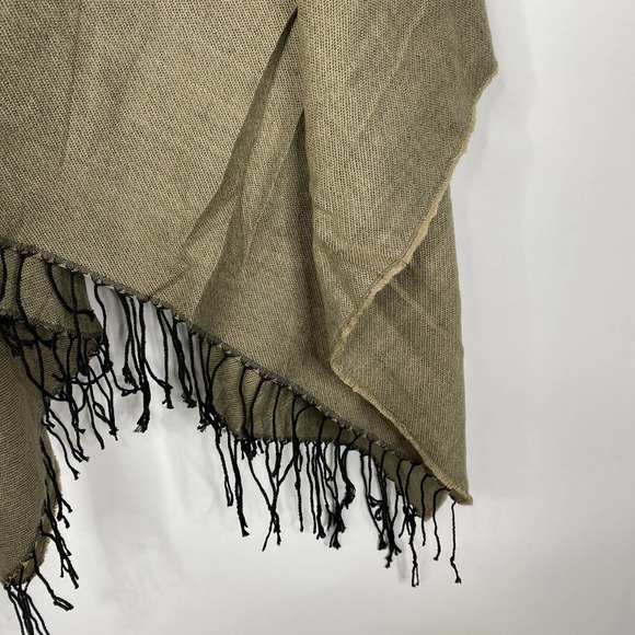 NEW Boho Southwest Ruana Oversized Open Wrap Poncho Blanket Scarf - Picture 6 of 7
